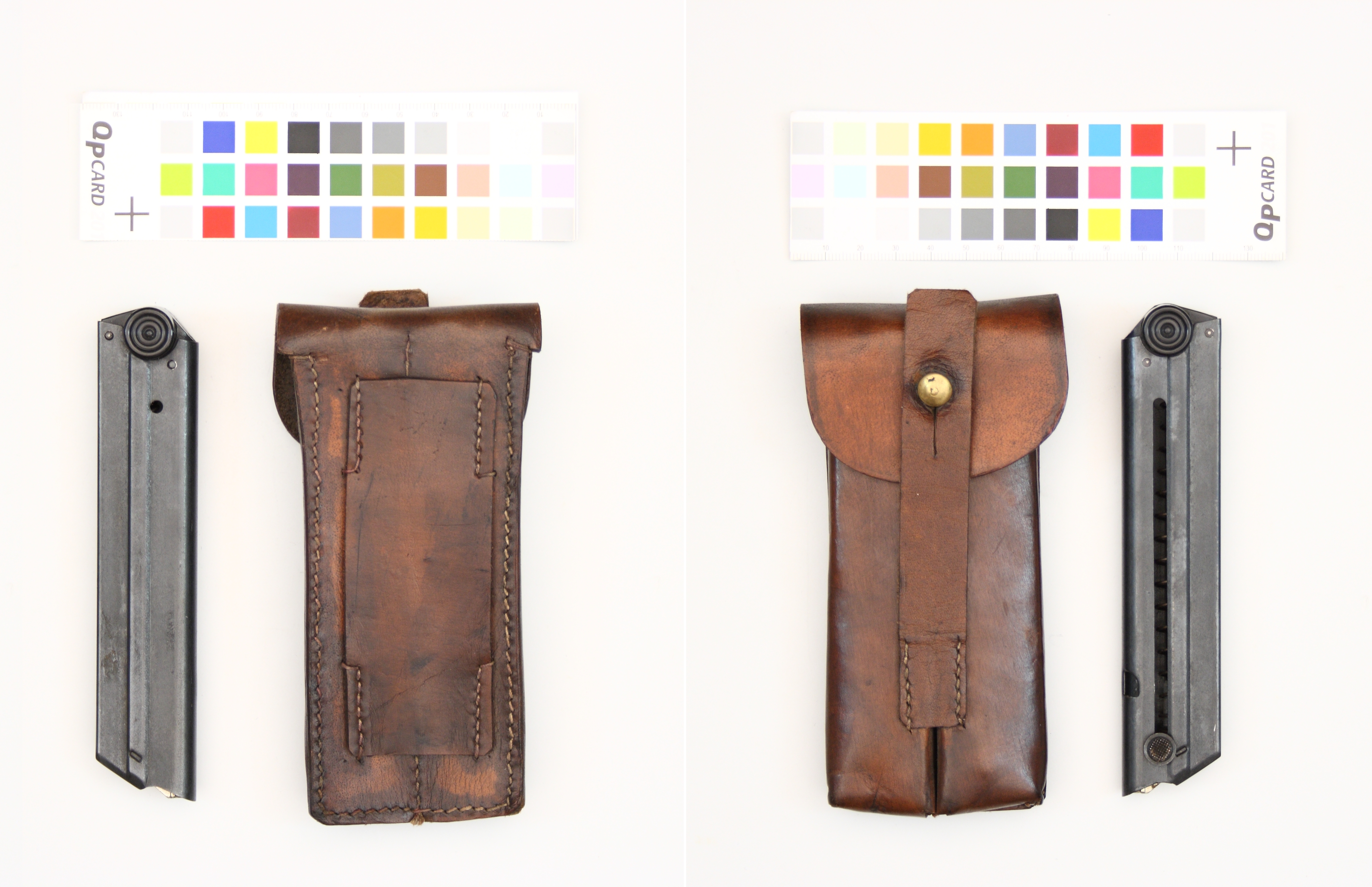 Magazine pouch ofr 1908 Luger brown leather